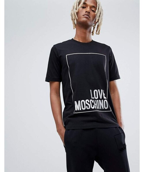 love moschino box logo sweatshirt