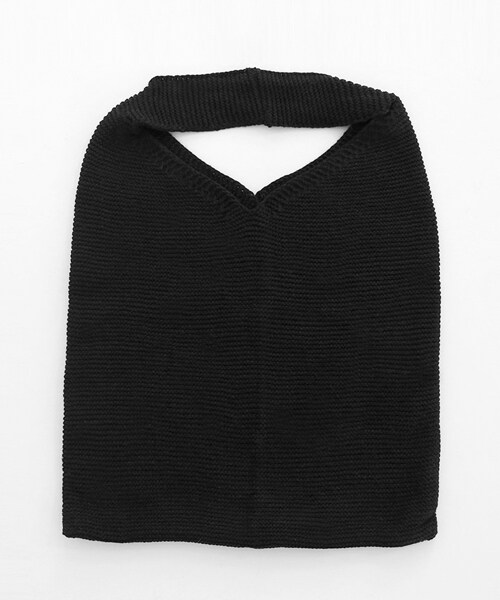 DHOLIC（ディーホリック）の「スクエアニットバッグ（トートバッグ・レディース・ベージュ/ブルー/ブラウン/ホワイト・FREE）」の2枚目の写真