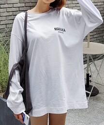 DHOLIC | MAHAKAレタリングTシャツ(Tシャツ/カットソー)