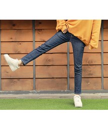 HOTPING | ベーシックウエスト内側ゴムデニムパンツ(デニムパンツ)