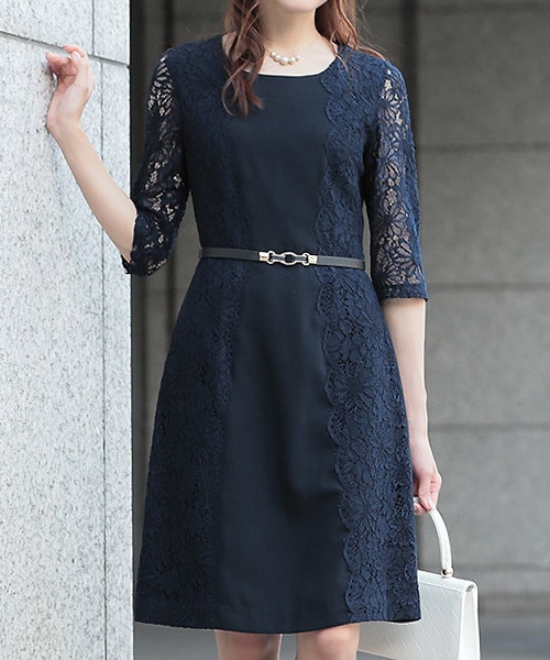 Faymay フェイメイ の サイドレースワンピース ベルト付き ワンピース Wear Faymay フェイメイ の サイドレースワンピース ベルト付き ワンピース Wear