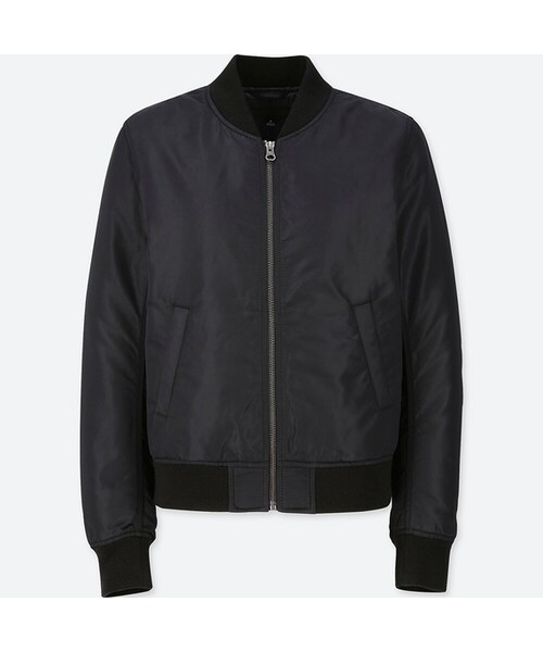 UNIQLO（ユニクロ）の「MA-1ブルゾン（その他アウター・レディース・WINE 18/BLACK 09/OLIVE 56・L/3XL/XS/S/XL/M/XXL）」の2枚目の写真