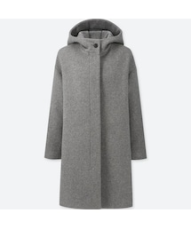 UNIQLO | ライトウールブレンドフーデットコート(その他アウター)