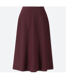 UNIQLO | ウールブレンドフレアスカート（ハイウエスト・丈標準68～71cm）(スカート)