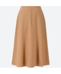 UNIQLO | ウールブレンドフレアスカート（ハイウエスト・丈標準68～71cm）(スカート)