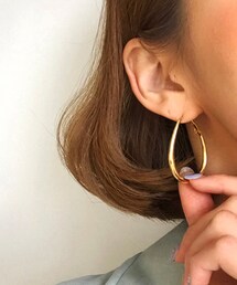 DHOLIC | ウォータードロップフープピアス(ピアス（両耳用）)