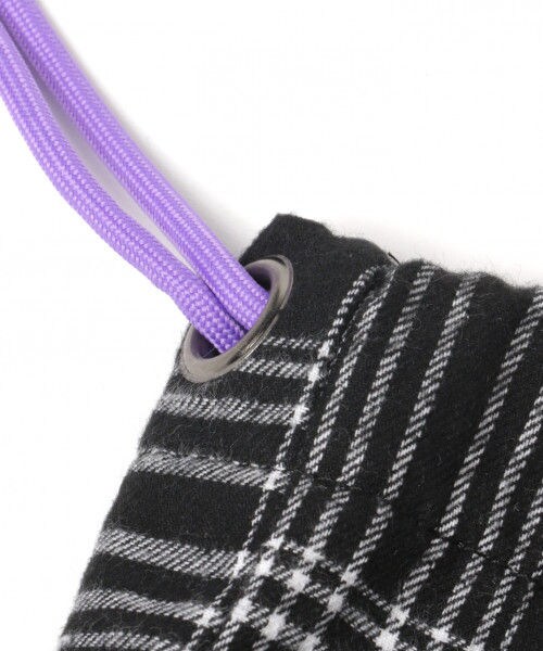 studio CLIP（スタディオクリップ）の「アソート巾着トートバッグ（バッグ・チェック/ボア/コーデュロイ/ピンク/カーキ）」の11枚目の写真