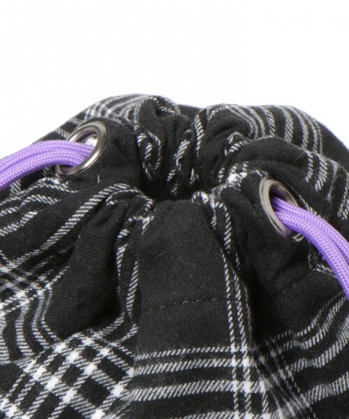 studio CLIP（スタディオクリップ）の「アソート巾着トートバッグ（バッグ・チェック/ボア/コーデュロイ/ピンク/カーキ）」の10枚目の写真