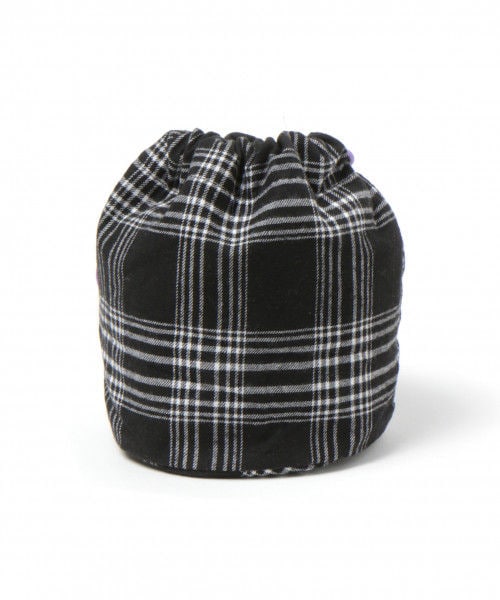 studio CLIP（スタディオクリップ）の「アソート巾着トートバッグ（バッグ・チェック/ボア/コーデュロイ/ピンク/カーキ）」の7枚目の写真