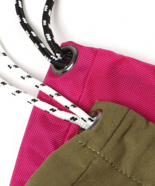 studio CLIP（スタディオクリップ）の「アソート巾着トートバッグ（バッグ・チェック/ボア/コーデュロイ/ピンク/カーキ）」の13枚目の写真