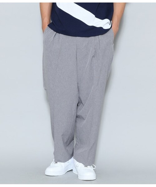 JUNRED(ジュンレッド)の「AIR DRYアンクルワイドパンツ(パンツ・メンズ・ブラック/ライトグレー/カーキ・L/L1/LL/M/S)」の2枚目の写真