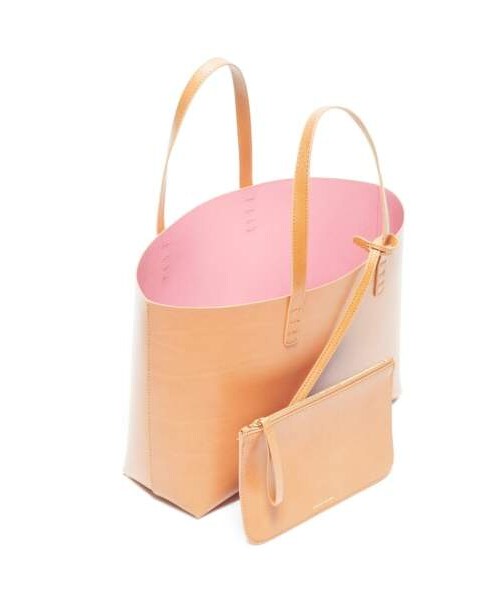MANSUR GAVRIEL（マンサーガブリエル）の「MANSUR GAVRIEL Small Leather Tote（トートバッグ・レディース・Beige/Black・One Size）」の3枚目の写真