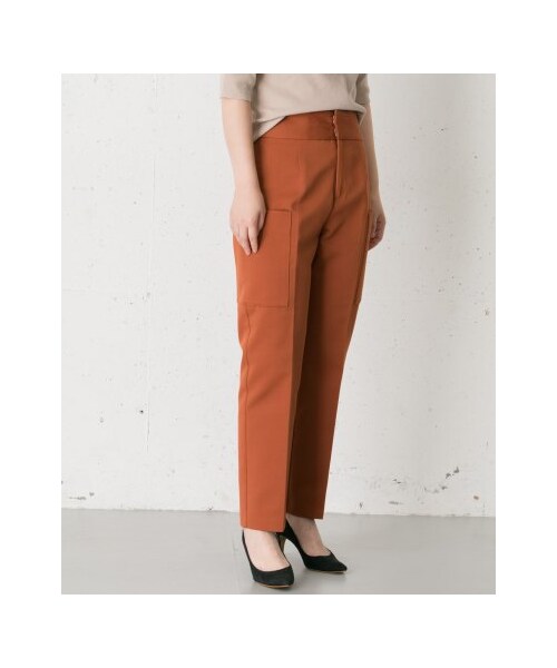 URBAN RESEARCH ROSSO WOMEN(アーバンリサーチ ロッソ)の「サイドポケットシガレットパンツ(パンツ・レディース・ORANGE/BEIGE・36/38)」の1枚目の写真