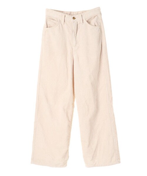 E hyphen world gallery（イーハイフンワールドギャラリー）の「Lee CORDUROY WIDE PANTS（パンツ・アイボリー/ブラック/ブリックレッド/キャメル・S/M）」の3枚目の写真