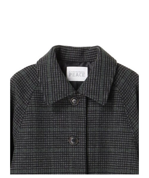 E hyphen world gallery（イーハイフンワールドギャラリー）の「・ステンカラーロングコート（ジャケット/アウター・グレー/ブラック/ベージュ/キャメル・F）」の3枚目の写真