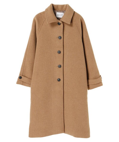 E hyphen world gallery（イーハイフンワールドギャラリー）の「・ステンカラーロングコート（ジャケット/アウター・グレー/ブラック/ベージュ/キャメル・F）」の10枚目の写真