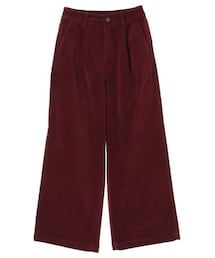 E hyphen world gallery | コーデュロイタック入りワイドパンツ(パンツ)