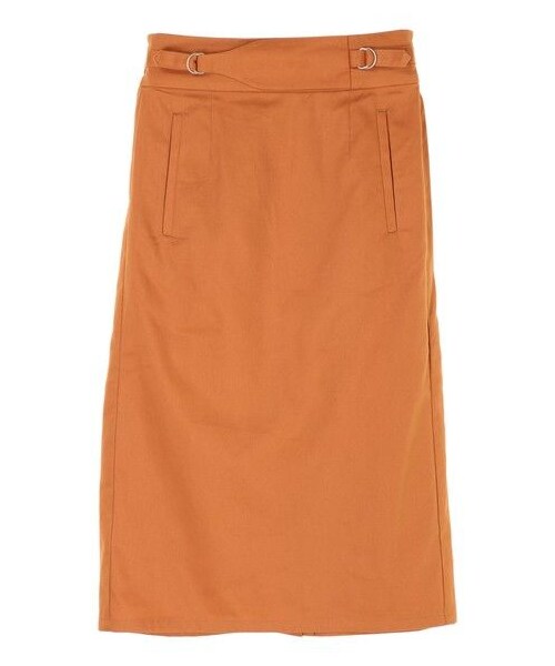 E hyphen world gallery（イーハイフンワールドギャラリー）の「TCツイルナロースカート（スカート・ブラック/ベージュ/キャメル/カーキ・F）」の9枚目の写真