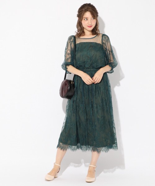Heather（ヘザー）の「スカラップレース＊ロングワンピース（）」 - WEAR