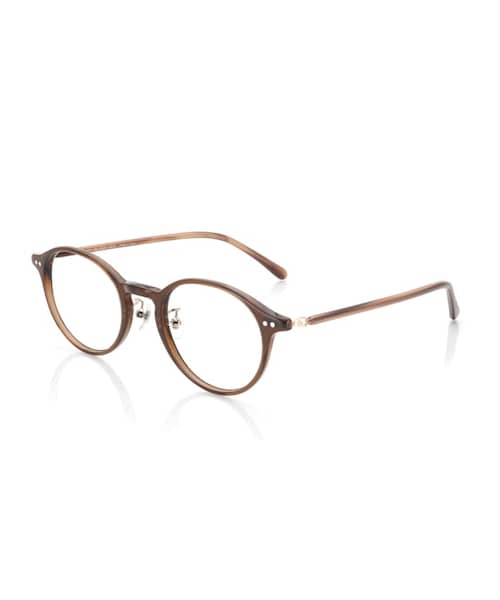 JINS（ジンズ）の「【Slim Acetate】スリムアセテート（メガネ・レディース・ピンク(102)/ネイビー(258)/ブラウン(384)/ブラウンデミ(486)・Medium 48□21-140○41）」の2枚目の写真