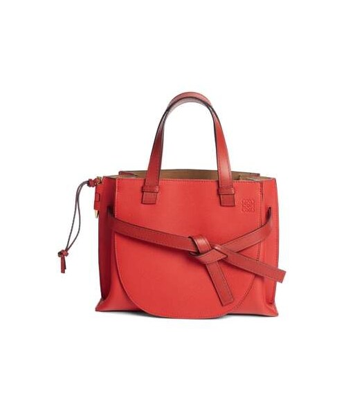 LOEWE（ロエベ）の「LOEWE Gate Calfskin Leather Tote（トートバッグ・レディース・Black/Red・One Size）」の2枚目の写真