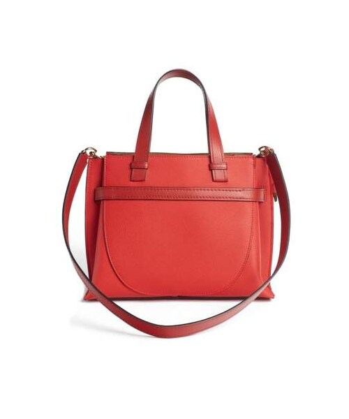 LOEWE（ロエベ）の「LOEWE Gate Calfskin Leather Tote（トートバッグ・レディース・Black/Red・One Size）」の6枚目の写真
