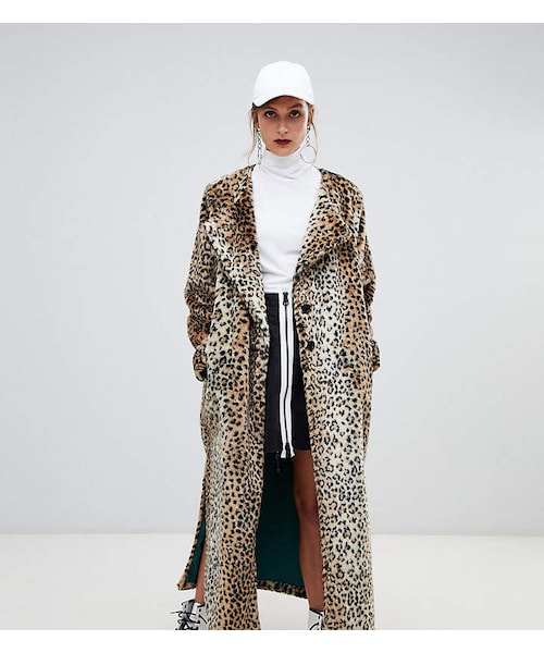 Story Of Lola Faux Fur Longline Leopard Print Coat Wear Lola Faux Fur Longline Leopard Print, White Long Line Faux Fur Zebra Print Coat