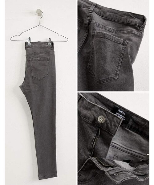 Bershka（ベルシュカ）の「Bershka Super Skinny Jeans In Gray（デニムパンツ・メンズ・Gray・W30 L32/W36 L32/W31 L32/W28 L32/W32 L32/W29 L32/W34 L32）」の4枚目の写真