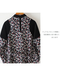 susuri（ススリ）の「susuri ススリ ルパシカワンピース #black