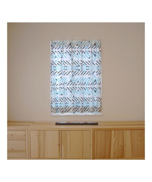 no brand（ノーブランド）の「【ORDER CURTAINS】オーダーカーテン："羽根"パープル 巾 50cm~ 95cm ・ 丈 50cm~120cm（1枚）（インテリア雑貨・その他）」の2枚目の写真