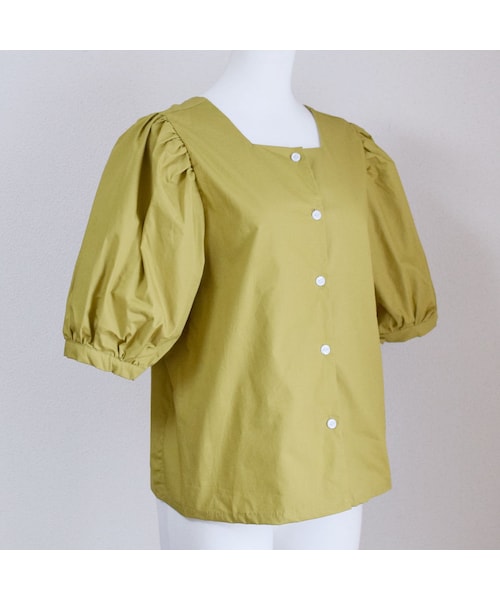 no brand（ノーブランド）の「スクエアネックコットンBL（シャツ/ブラウス・レディース・その他）」の6枚目の写真