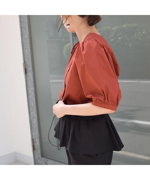 no brand（ノーブランド）の「スクエアネックコットンBL（シャツ/ブラウス・レディース・その他）」の10枚目の写真