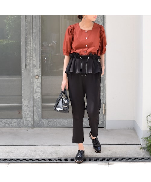 no brand（ノーブランド）の「スクエアネックコットンBL（シャツ/ブラウス・レディース・その他）」の2枚目の写真