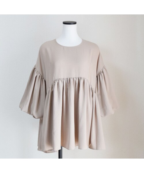 no brand(ノーブランド)の「シフォンバルーンスリーブフレアBL(シャツ/ブラウス・レディース・その他)」の6枚目の写真