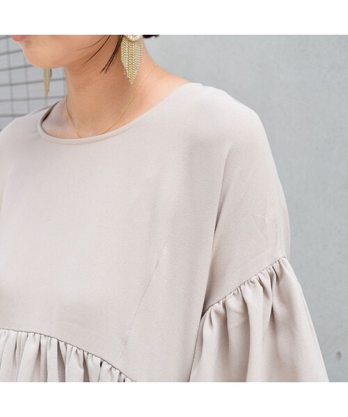 no brand(ノーブランド)の「シフォンバルーンスリーブフレアBL(シャツ/ブラウス・レディース・その他)」の5枚目の写真