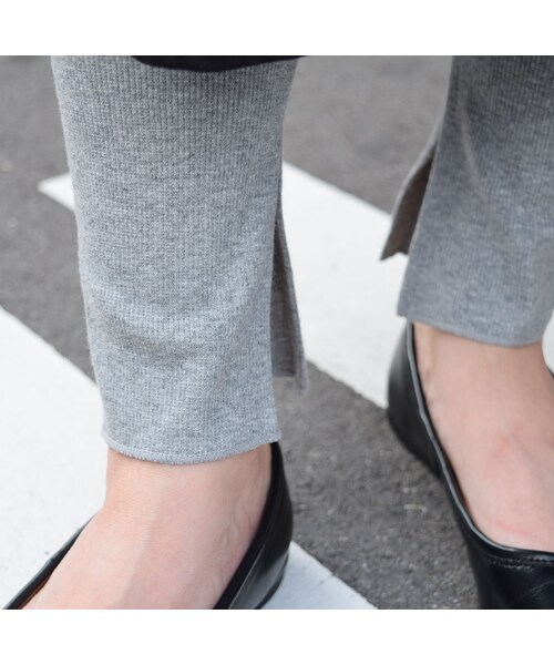 no brand（ノーブランド）の「スリットリブレギンス（レギンス/スパッツ・レディース・その他）」の3枚目の写真