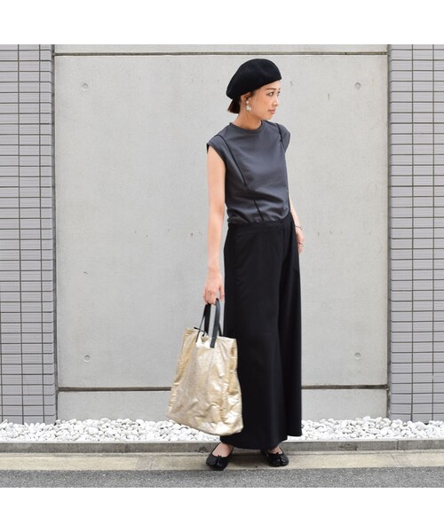 no brand（ノーブランド）の「ノースリーブポンチTOPS（Tシャツ/カットソー・レディース・その他）」の3枚目の写真