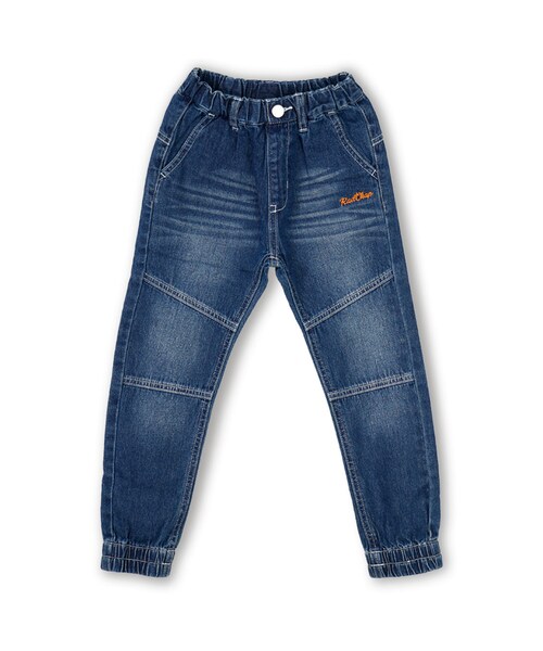 RADCHAP（ラッドチャップ）の「切替デニムジョガーパンツ（デニムパンツ・キッズ・ブルー/ネイビーブルー・80cm～140cm）」の2枚目の写真
