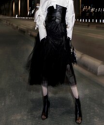 DINT | ボリュームプリッツシャラインロングスカート(スカート)