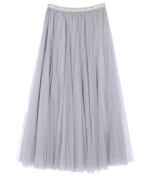DINT（ディント）の「ボリュームプリッツシャラインロングスカート（スカート・レディース・블랙/핑크/그레이・one(44~66size)）」の3枚目の写真