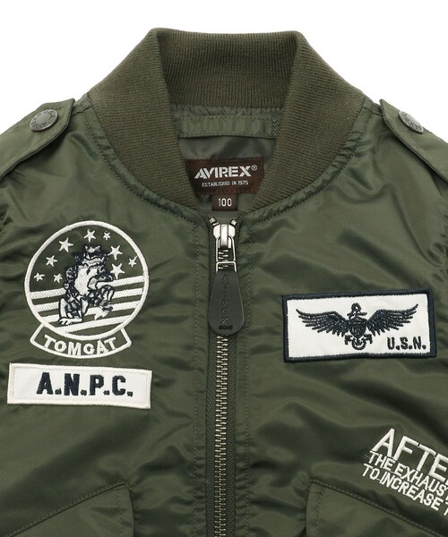 美品✨AVIREX フライトジャケット　L-2B トムキャット　カーキ　XL 美品】AVIREX フライトジャケット L-2B トムキャット カーキ L - メルカリ