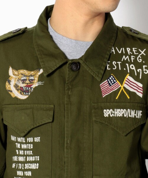 AVIREX（アヴィレックス）の「M-43 ジャケット/EMBROIDERY M-43 JACKET