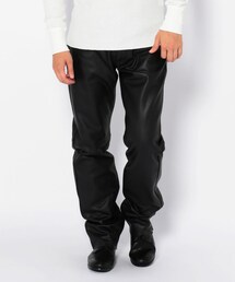 AVIREX leather pants レザーパンツ ブーツカット フレア 牛 AVIREX（アヴィレックス）の「カウレザーパンツ/ COW LEATHER