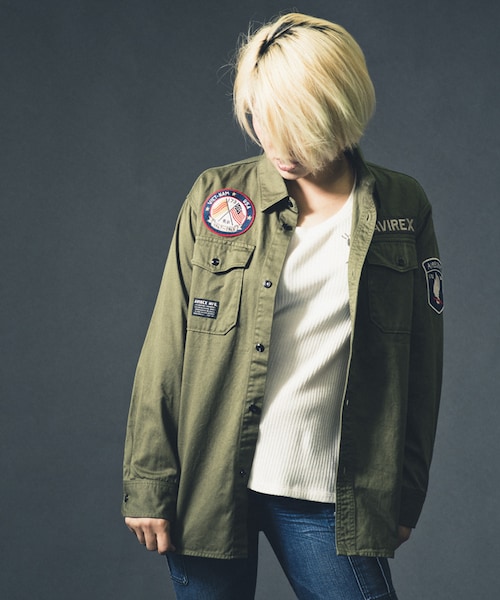 AVIREX（アヴィレックス）の「長袖 ベトナム スーベニア シャツ/ L/S