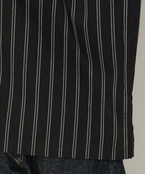 BOHEMIANS（ボヘミアンズ）の「BOHEMIANS/ボヘミアンズ 別注REGIMENTAL STRIPE JUMBO SHIRT（トップス・メンズ・BLACK/NAVY・BLACK/F (販売中)/NAVY/F (販売中)）」の7枚目の写真
