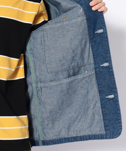 BOHEMIANS（ボヘミアンズ）の「BOHEMIANS/ボヘミアンズ DENIM FADER CA JACKET（ジャケット/アウター・メンズ・INDIGO・INDIGO/S (販売中)/INDIGO/M (販売中)/INDIGO/L (販売中)）」の9枚目の写真