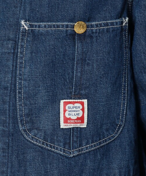 BOHEMIANS（ボヘミアンズ）の「BOHEMIANS/ボヘミアンズ DENIM FADER CA JACKET（ジャケット/アウター・メンズ・INDIGO・INDIGO/S (販売中)/INDIGO/M (販売中)/INDIGO/L (販売中)）」の6枚目の写真