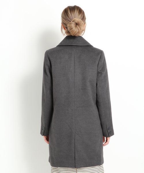 LOWRYS FARM（ローリーズファーム）の「キモウチェスターコート２（ジャケット/アウター・レディース・チャコールグレー/ベージュ/ブラック・Ｌ/Ｍ）」の5枚目の写真