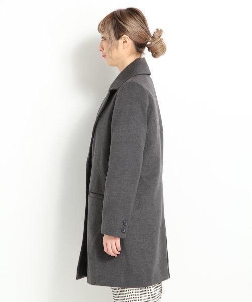 LOWRYS FARM（ローリーズファーム）の「キモウチェスターコート２（ジャケット/アウター・レディース・チャコールグレー/ベージュ/ブラック・Ｌ/Ｍ）」の4枚目の写真