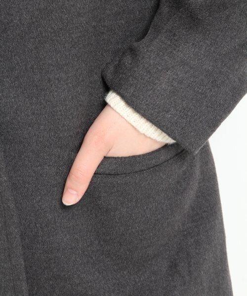 LOWRYS FARM（ローリーズファーム）の「キモウチェスターコート２（ジャケット/アウター・レディース・チャコールグレー/ベージュ/ブラック・Ｌ/Ｍ）」の11枚目の写真